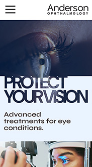 Zurich mobile view of website