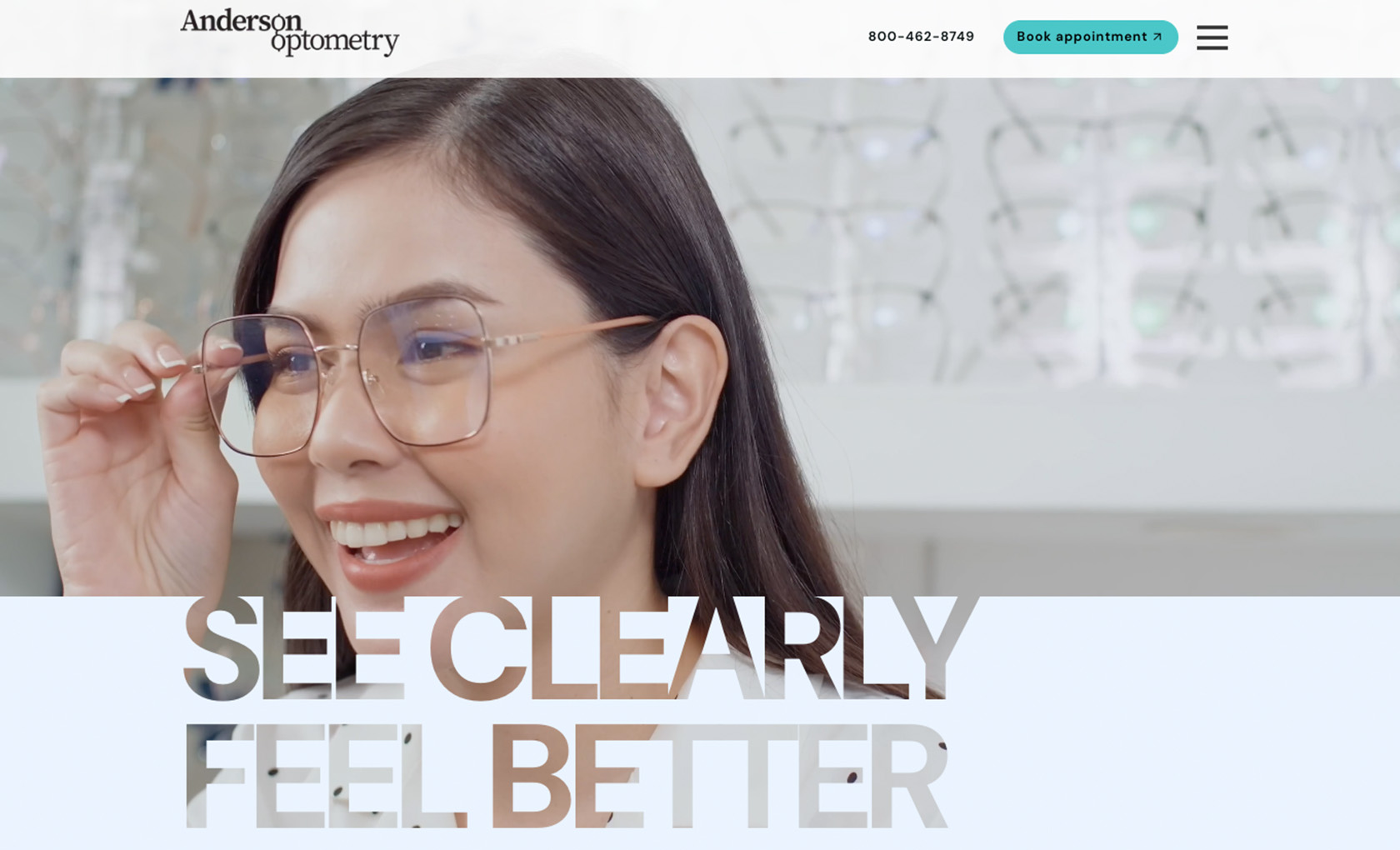 Zurich desktop view of website